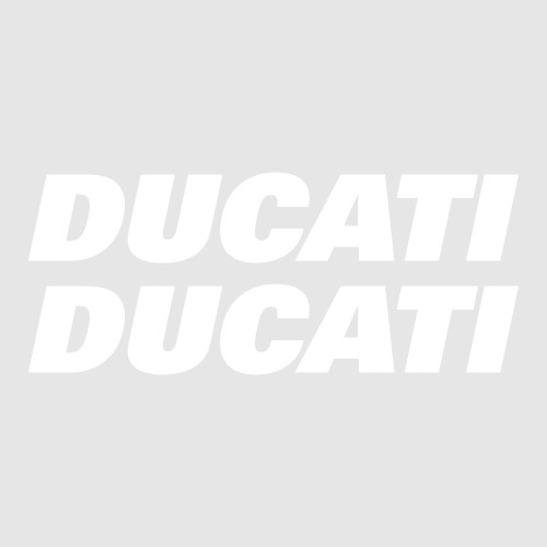                             Κιτ 2 ADHESIVES για MOTORCYCLE TANK Γραπτό DUCATI Λευκά αυτοκόλλητα Racing
                          