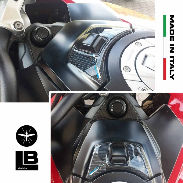 2 pegatinas 3D de protección de llaves y ranuras para tarjetas compatibles BMW S1000XR 2020-2021