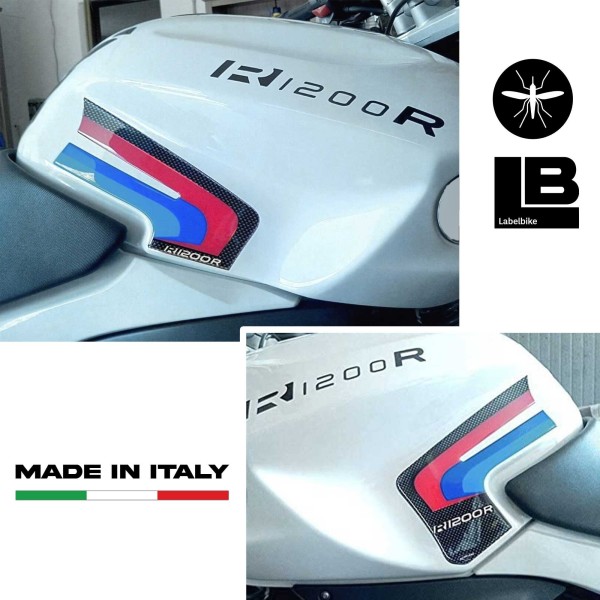 2 PROTECCIONES LATERALES 3D compatibles RALLY para motos BMW R1200R hasta 2015