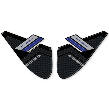 2 Aufkleber 3D Tank Seitenschutz kompatibel mit Yamaha Mt09 SP 2021