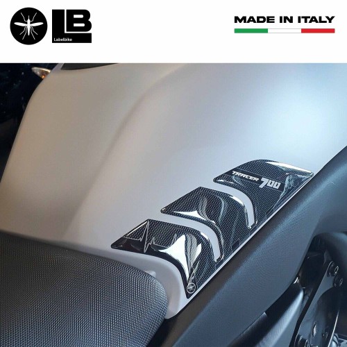 2 autocollants 3D protections latérales de réservoir moto compatibles Yamaha Tracer 700 2