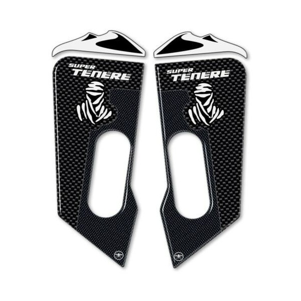 2 PROTECTIONS DE PANNEAU AVANT ADHESIVES 3D compatibles avec le YAMAHA SUPER TENERE