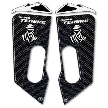 2 3D ADHESIVE FRONT PANEL PROTECTIONS compatible for YAMAHA SUPER TENERE