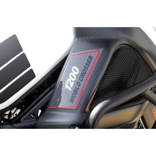                             2 αυτοκόλλητα 3D τζελ SIDE DEFLECTOR για συμβατό MOTO Yamaha SUPER TENERE
                          