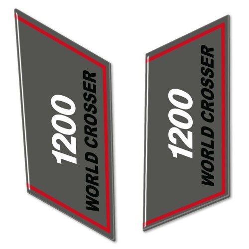 2 3D gel SIDE DEFLECTOR stickers for MOTO compatible Yamaha SUPER TENERE 2