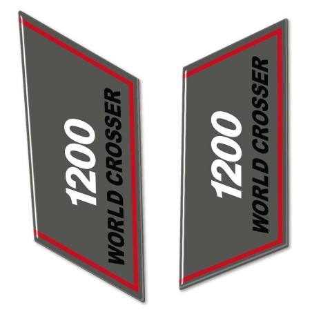 2 αυτοκόλλητα 3D τζελ SIDE DEFLECTOR για συμβατό MOTO Yamaha SUPER TENERE