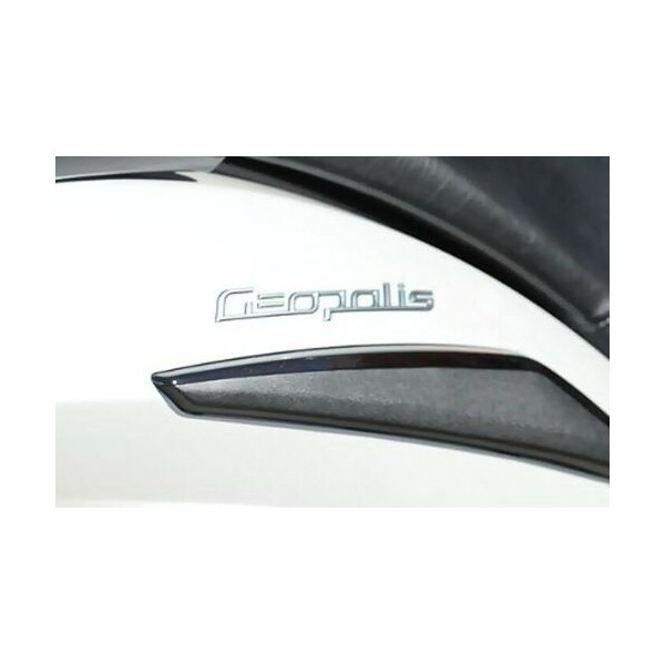 2 3D GEL ADHESIVES COUPLES silver GEOPOLIS for PEUGEOT compatible scooters