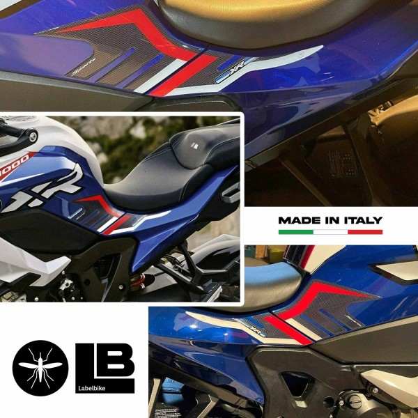 2 pegatinas de gel 3D lateral depósito moto compatible BMW S1000XR sport 2020-2021
