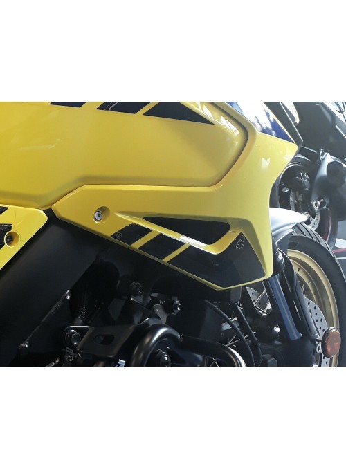 2 ADESIVI gel 3D PROTEZIONI DEFLETTORI per MOTO compatibili SUZUKI V-STROM 1050