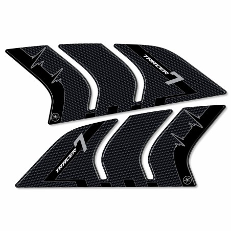 2 autocollants gel 3D protecteurs de réservoir de moto compatibles Yamaha Tracer 7 à partir de 2021