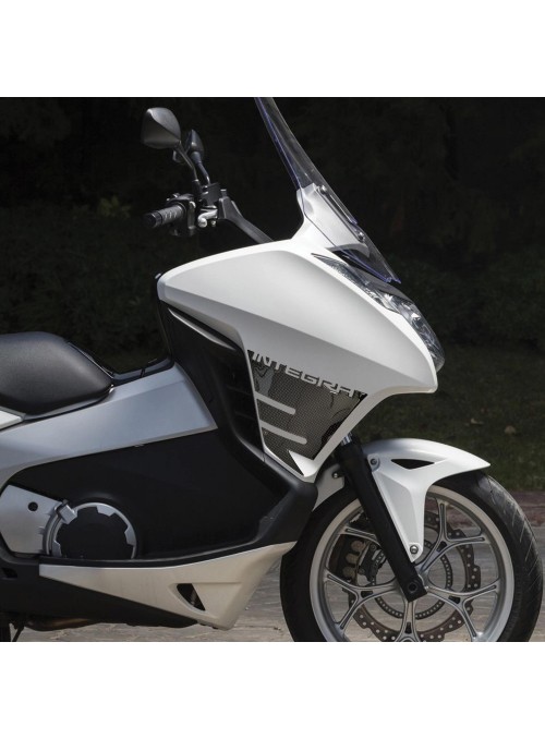 2 ADESIVI in GEL 3D PROTEZIONE FIANCHI compatibili per scooter HONDA INTEGRA 700