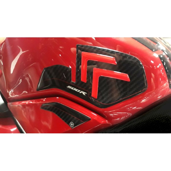 2 3D gel ADHESIVOS PROTECCIONES LATERALES compatible para HONDA CBR 500R MOTO