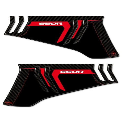 2 3D gel SIDE PROTECTIONS ADHESIVES compatible for HONDA CBR 650R MOTORBIKE 2