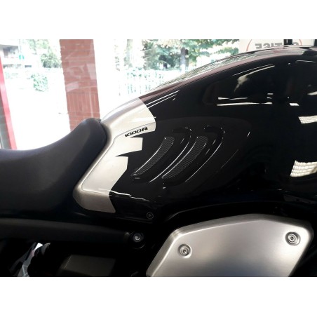 2 ADHESIVES 3D gel MOTO SIDE PROTECTIONS compatible HONDA CB1000R 2018-2019