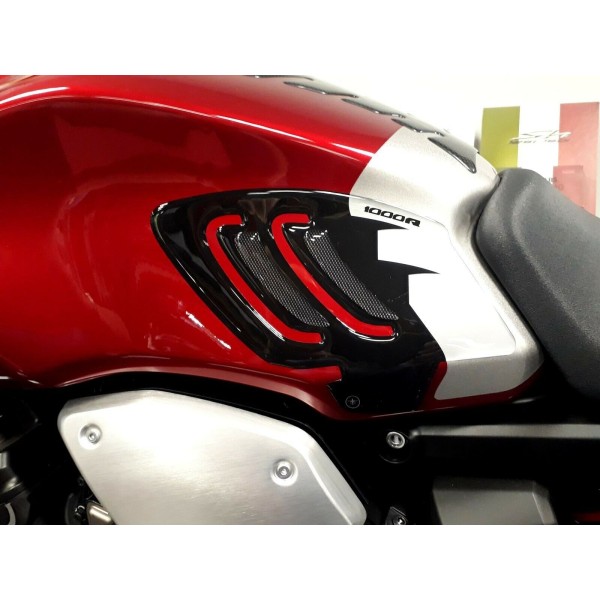 2 ADHESIVES 3D gel MOTO SIDE PROTECTIONS compatible HONDA CB1000R 2018-2019