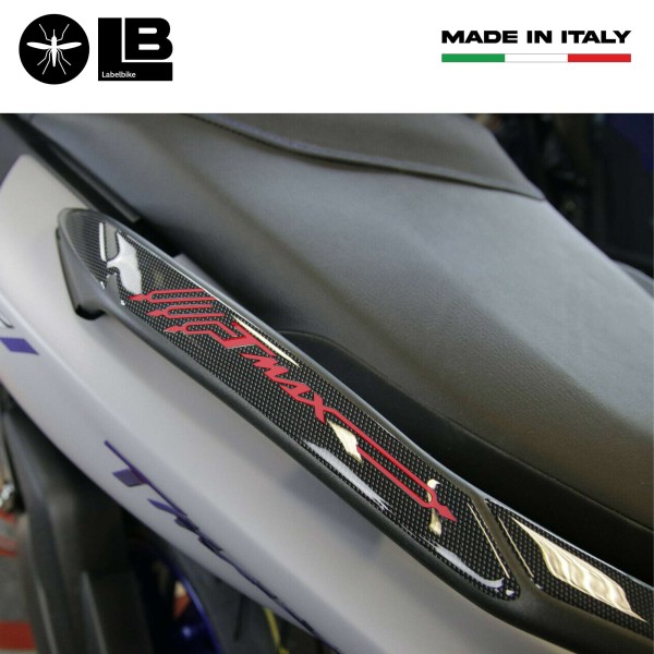 2 ADHESIVOS 3D RESINA MANGO PROTECCIÓN compatible YAMAHA TMAX 560 2020-2021