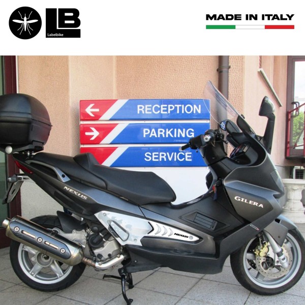 2 Pegatinas Estriberas Gel Resina Compatibles Para Gilera Nexus 300-500