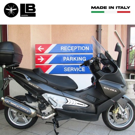 2 Resin Gel Footpeg Stickers Compatible For Gilera Nexus 300-500