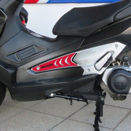2 Harz Gel Fußrastenaufkleber Kompatibel für Gilera Nexus 300-500