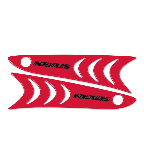 2 Harz Gel Fußrastenaufkleber Kompatibel für Gilera Nexus 300-500