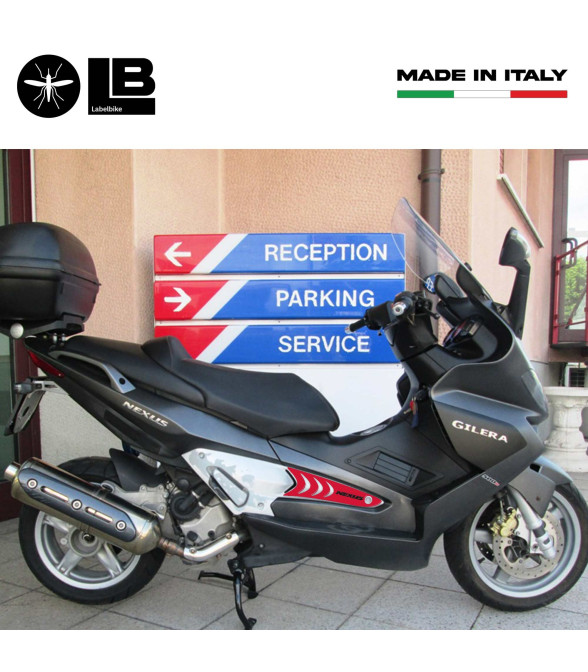 2 Pegatinas Estriberas Gel Resina Compatibles Para Gilera Nexus 300-500