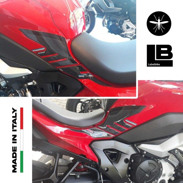 2 3D stickers motorbike side tank protectors compatible BMW S1000XR 2020-2021