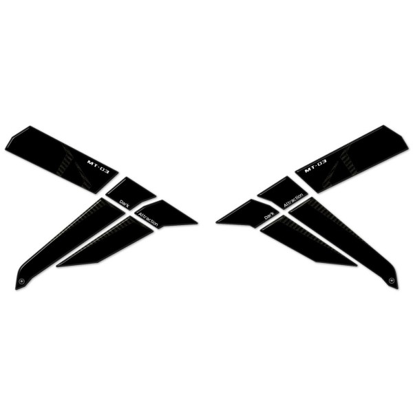 2 3D side protectors for motorbike tank compatible YAMAHA MT-03 2020-2025