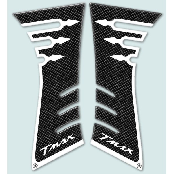 2 ADHESIVES 3D compatibles pour les flancs de carénage des scooters T MAX YAMAHA TMAX 2001-2007