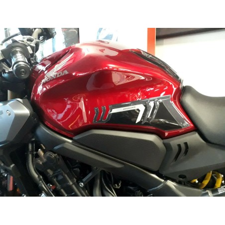 2 3D gel ADHESIVES SIDE PROTECTIONS CB 650 R compatible x MOTORBIKE HONDA CB650R