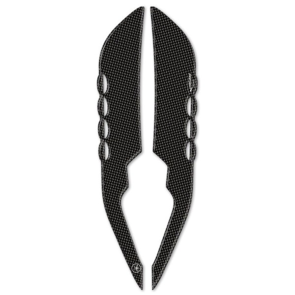 2 POIGNEES PROTECTION ADHESIVE RESINE 3D TMAX YAMAHA T MAX 500 2008-16 Carbon