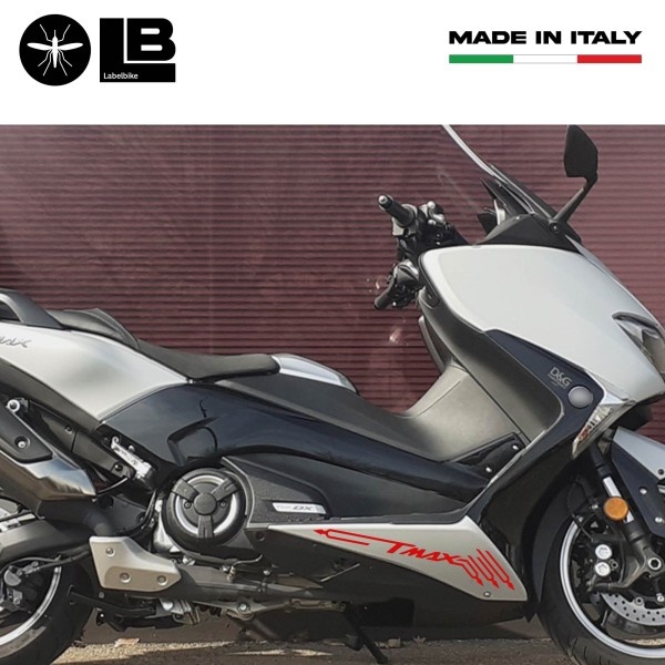 2 TMAX BOTTOM ADHESIVES/STICKERS kompatibel x SCOOTER YAMAHA T MAX 2001-2021