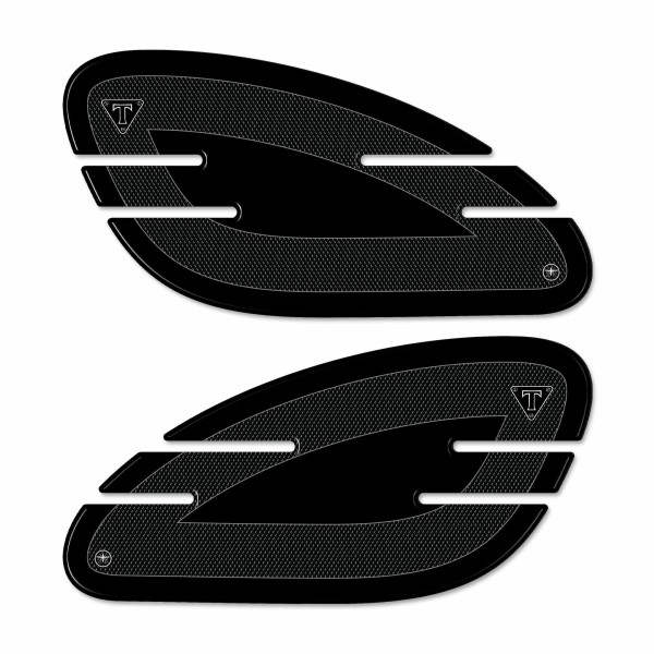 2 Protections genoux moto 3D compatibles avec Triumph Street Twin-Cup