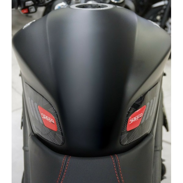 2 3D motorbike tank side protectors compatible Triumph Speed Triple 2016-2020
