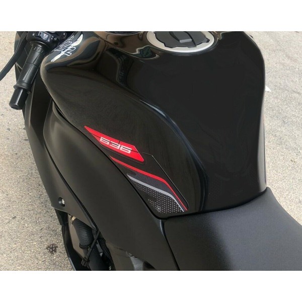 2 protectores de depósito laterales 3D gel compatibles moto Kawasaki ZX-6R ninja 636