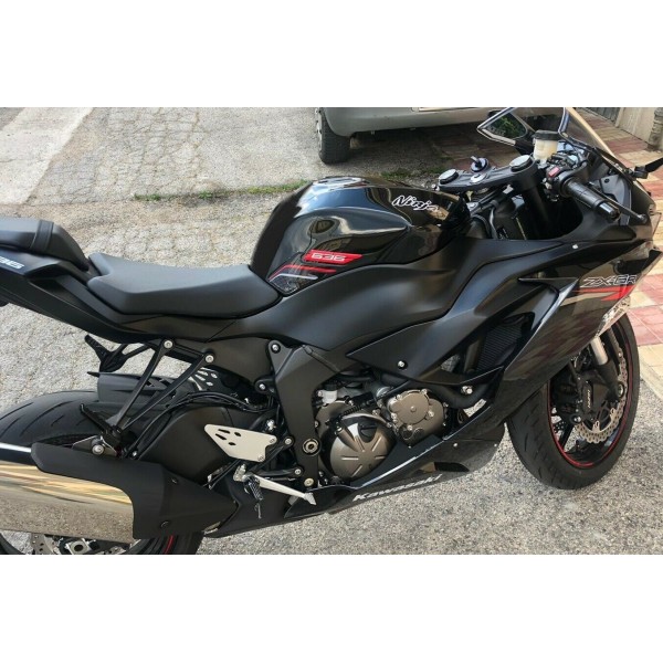 2 3D gel side tank protectors motorbike compatible Kawasaki ZX-6R ninja 636