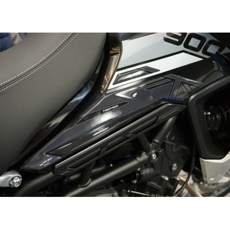 2 protectores de depósito laterales 3D gel compatibles moto Triumph Tiger 900 Rally