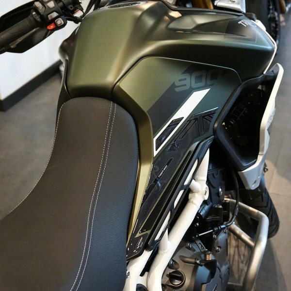 2 3D Gel Seitentankschützer Motorrad kompatibel Triumph Tiger 900 Rally