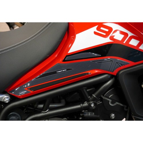 2 protectores laterales de gel 3D para moto compatibles con Triumph Tiger 900 GT