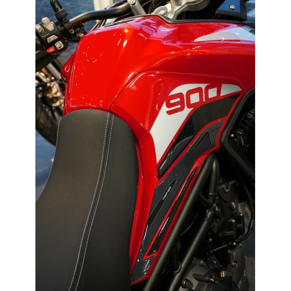 2 Motorrad 3D Gel Seitentankschützer kompatibel Triumph Tiger 900 GT