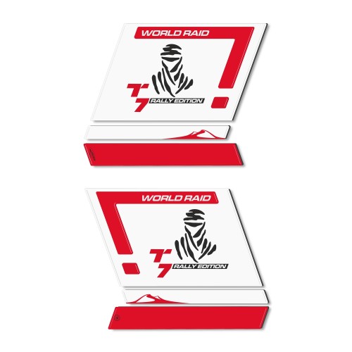 Adhesivos 3D Bolsas laterales compatibles con Yamaha Tenere 700 Rally Edition 2022 2