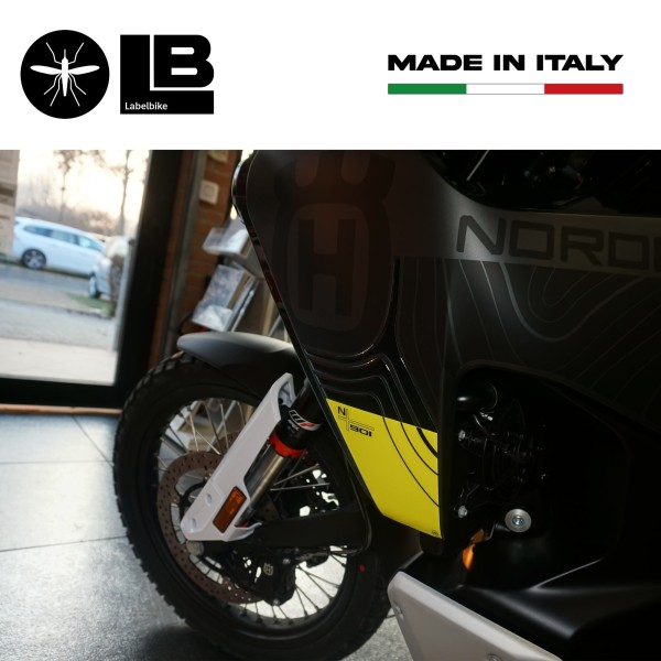 3D Stickers Tank side deflectors compatible with Husqvarna Norden 901