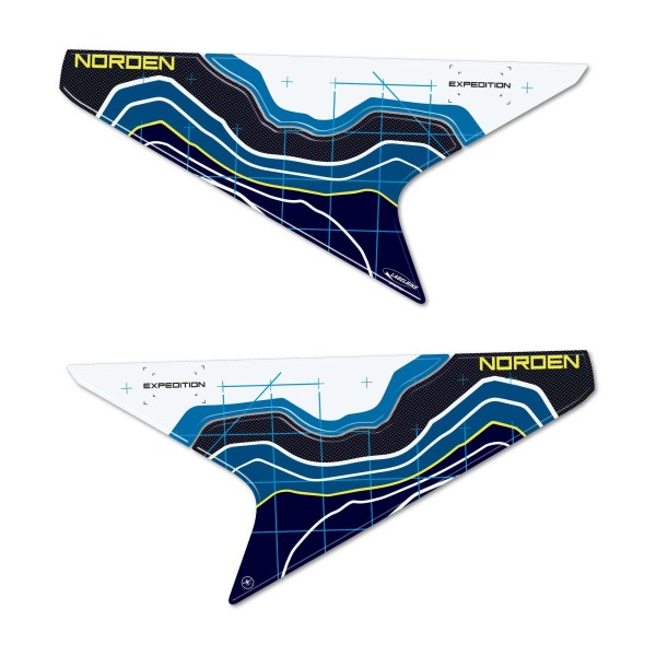 Pegatinas 3D moto cola paneles laterales compatibles con Husqvarna Norden 901 2023