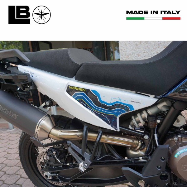 3D Aufkleber Motorradheck Seitenteile kompatibel mit Husqvarna Norden 901 2023