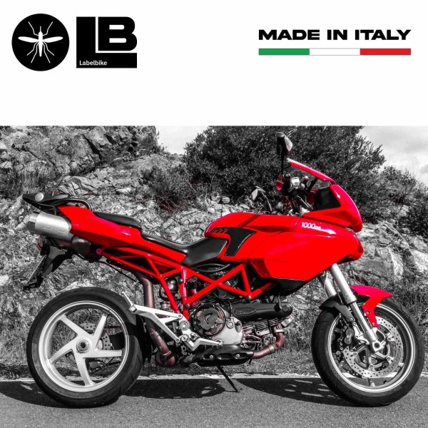 2 CARBON TANKPROTECTIONS 3D ADHESIVES für MOTORRAD DUCATI MULTISTRADA 1000-1100