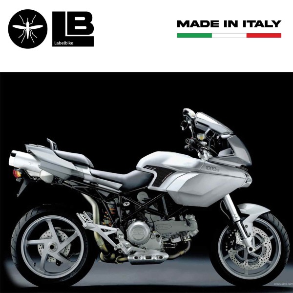 2 CARBON TANKPROTECTIONS 3D ADHESIVES für MOTORRAD DUCATI MULTISTRADA 1000-1100