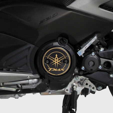 2 ADHESIVES CARTER 3D Résine Scooter compatible YAMAHA TMAX 2001 à 2016