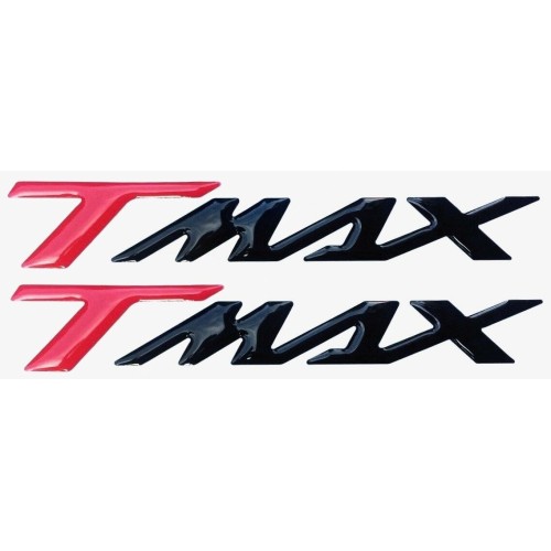 2 3D-HARZKLEBER 3D-Schriftzug TMAX 500-530-560 für YAMAHA MOTORRAD-SCOOTERS