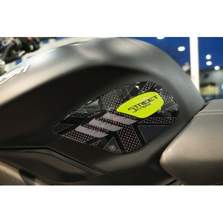 2 Triumph Street Triple 2013-2021 compatible bike 3D side tank protectors