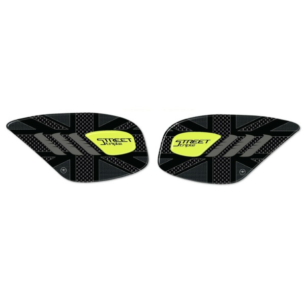 2 Triumph Street Triple 2013-2021 compatible moto 3D protecteurs de réservoir latéral