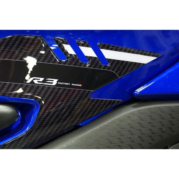 2 3D Gel Side Protectors for Motorcycle Tank compatible Yamaha R3 2019-2025